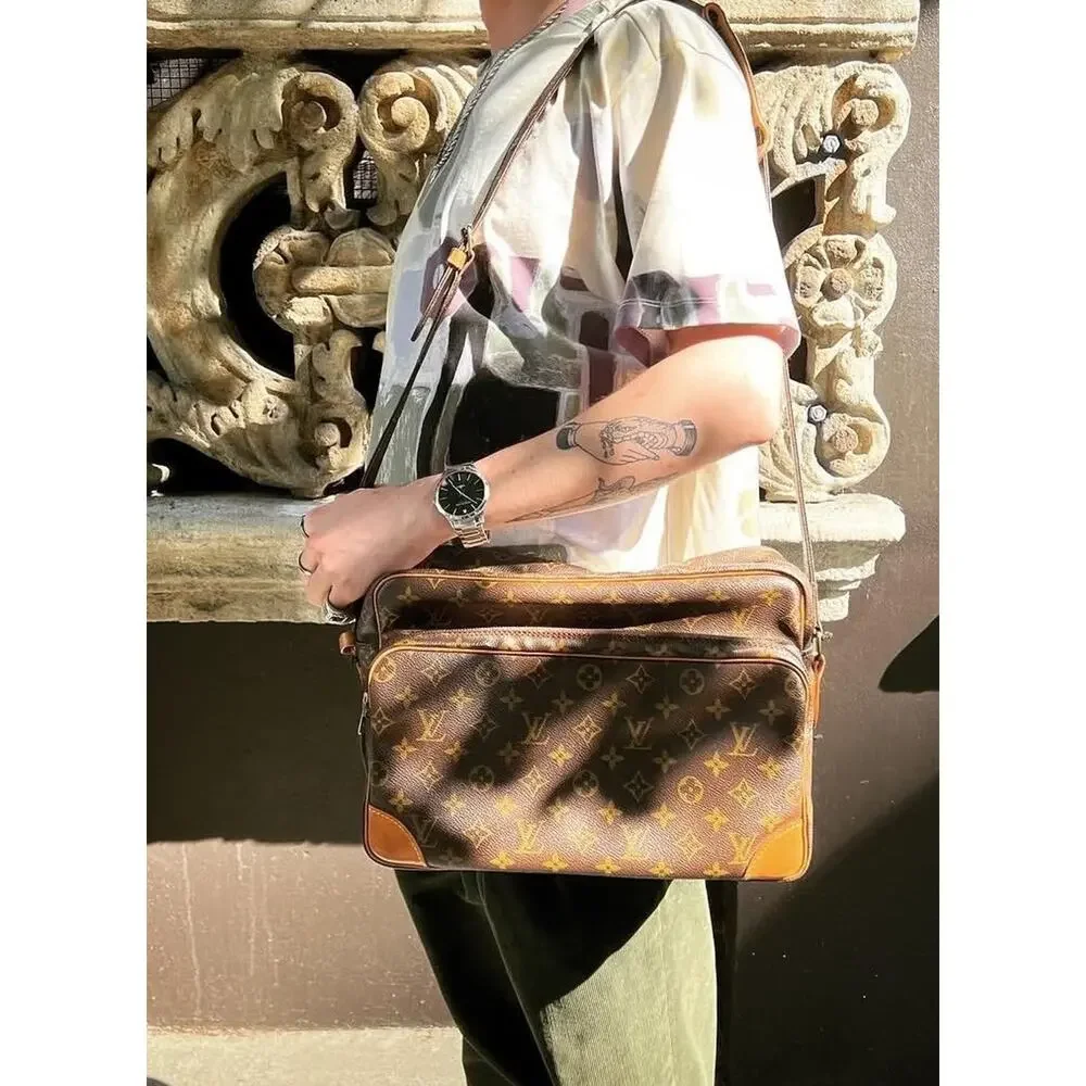 VTG Louis Vuitton Monogram Womens Brown Trocadero Celebrity Worn Shoulder Bag